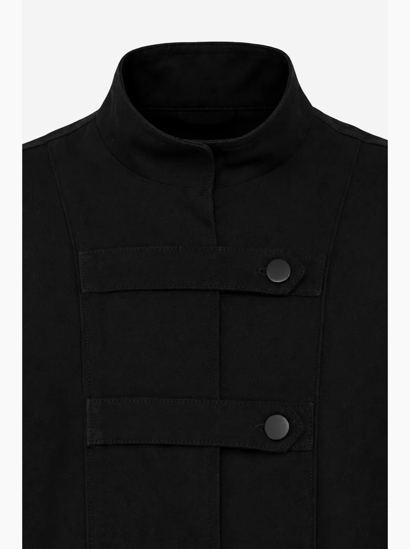 Blazer en coton mixray Noir - Kiabi