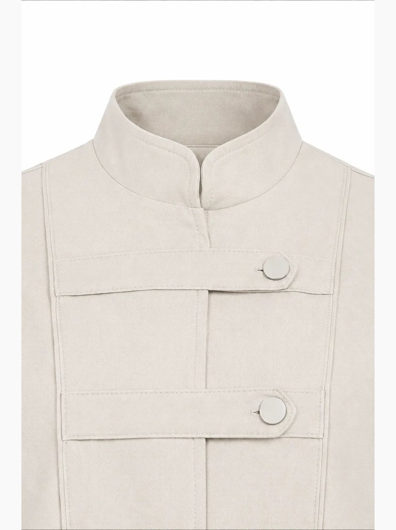 Blazer en coton mixray Sable - Kiabi