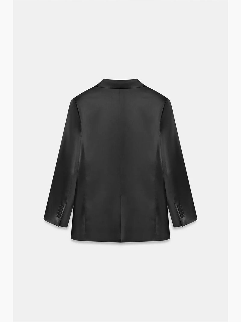 Blazer en crêpe dilvin Noir - Kiabi