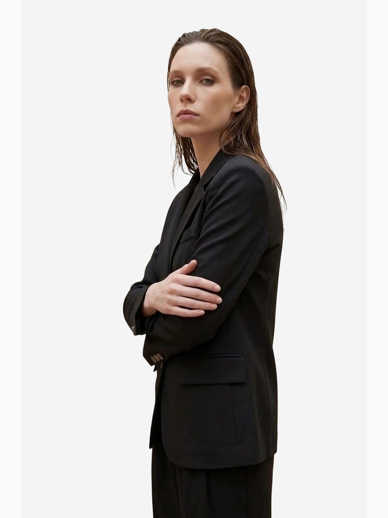 Blazer femme à coupe régulière my fashion Noir - Kiabi