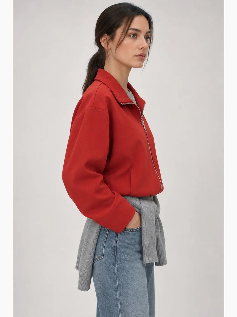 Blazer femme ajusté mixray Rouge - Kiabi