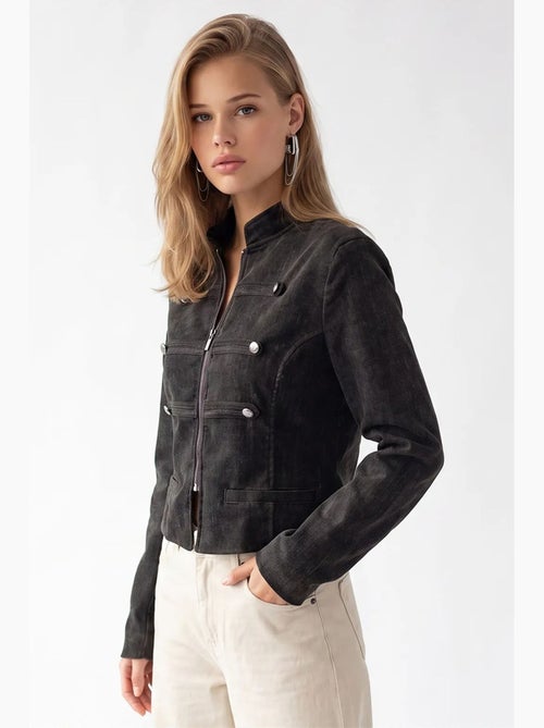 Blazer femme cintré mixray - Kiabi Blazer femme cintré mixray - Kiabi