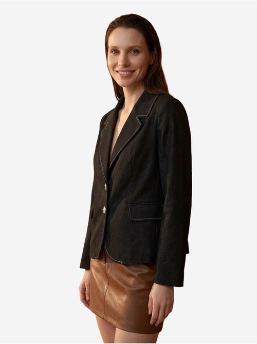 Blazer femme en popeline coton-lycra my fashion - Kiabi