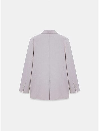 Blazer long en crêpe à col châle dilvin