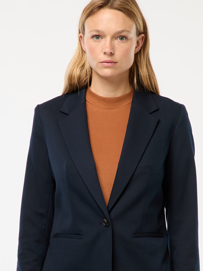 Blazer met lange mouw Blauw - Kiabi