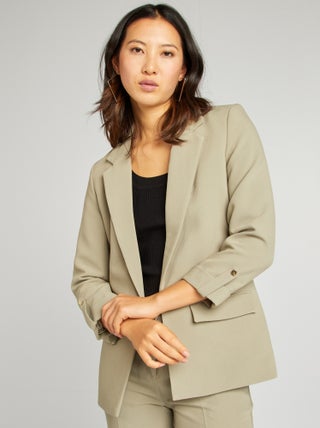 Blazer met opgetrokken mouwen