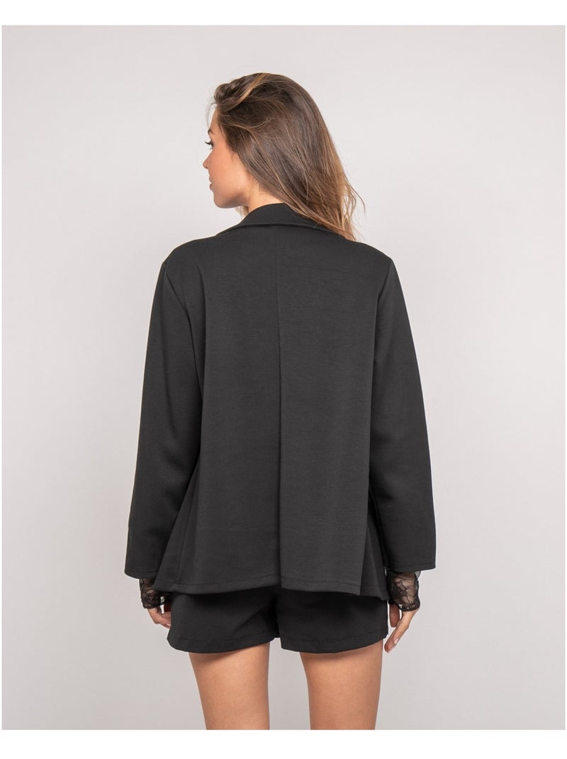 Blazer molleton UNORA Noir - Kiabi