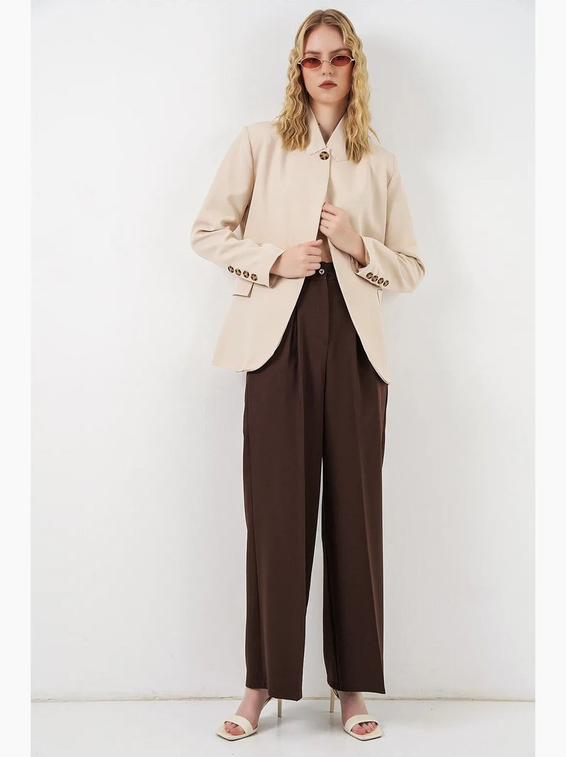 Blazer oversize à col châle bdart Beige argile - Kiabi