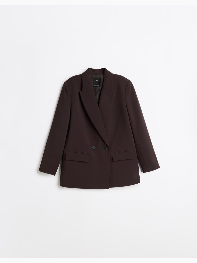 Blazer oversize, mo fashion Marron - Kiabi
