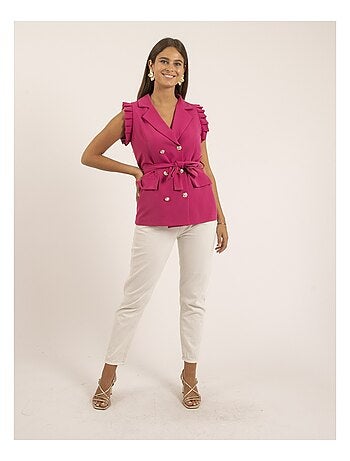 Blazer sans manches uchena
