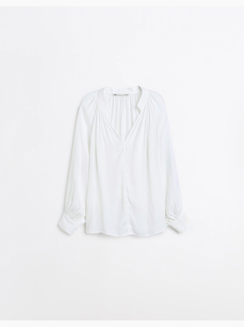 Bliusa met ballonmouwen, mo fashion Beige - Kiabi