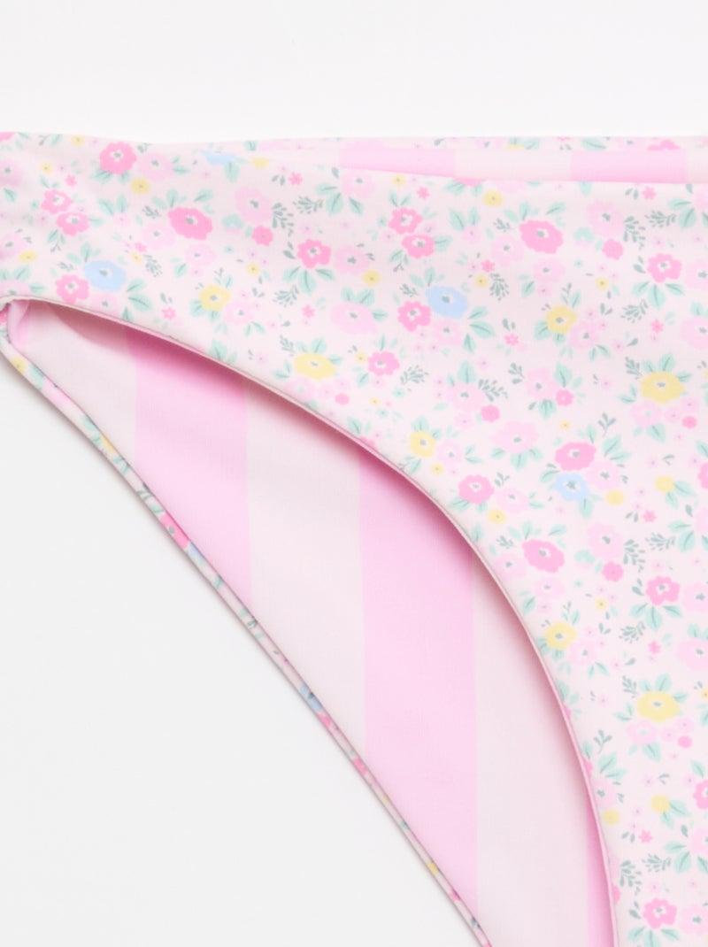 Bloemen badpak omkeerbaar - 2-delig Rose - Kiabi