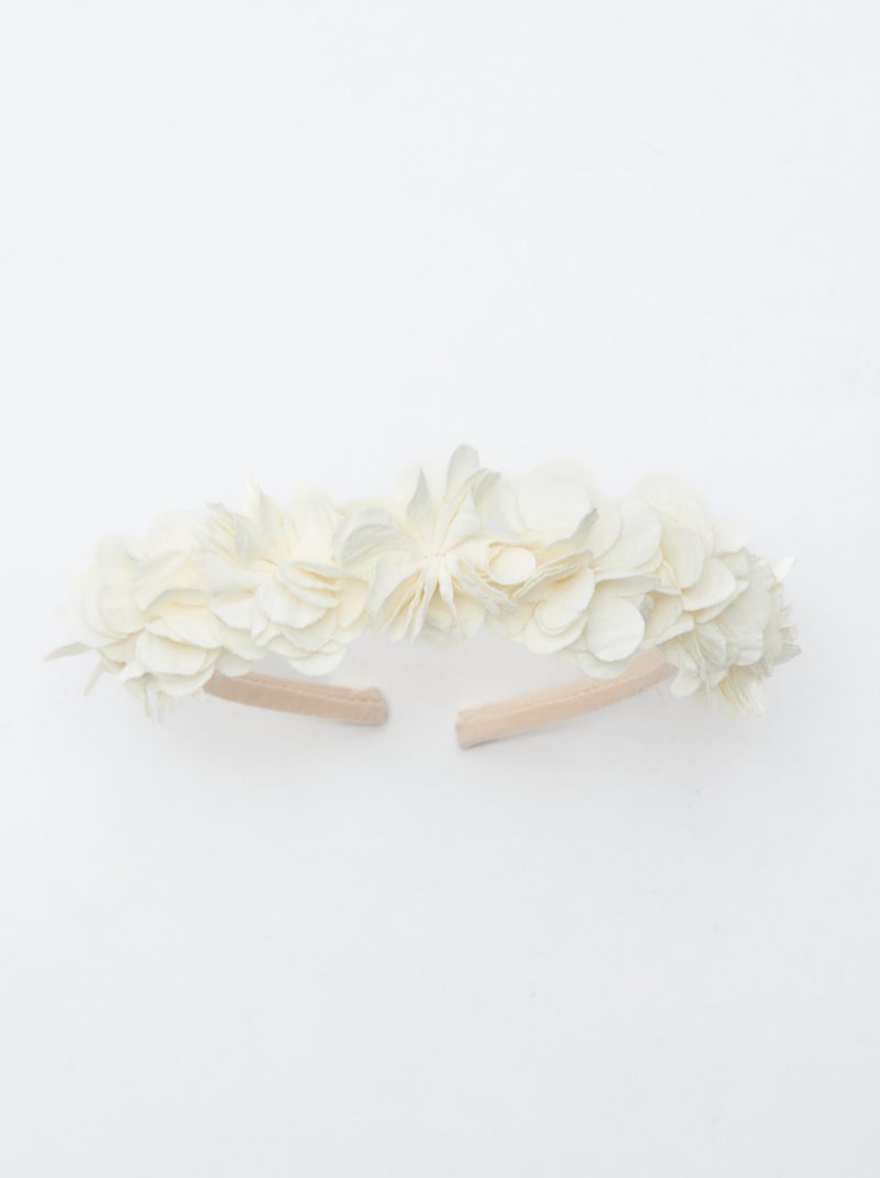 Bloemen haarband Wit - Kiabi