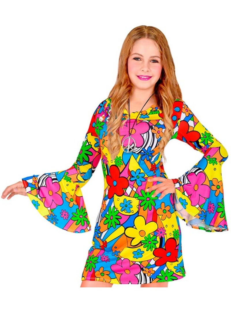Bloemenkostuum uit de jaren 60 Multicolor - Kiabi