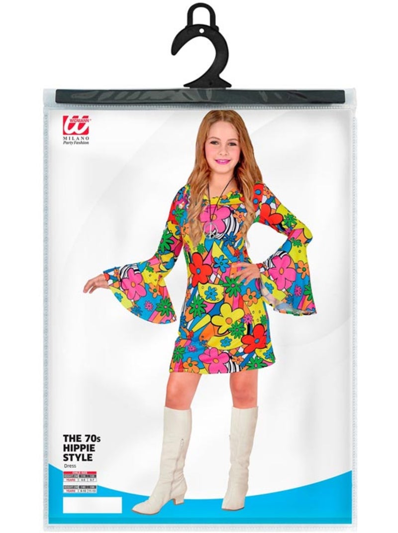 Bloemenkostuum uit de jaren 60 Multicolor - Kiabi