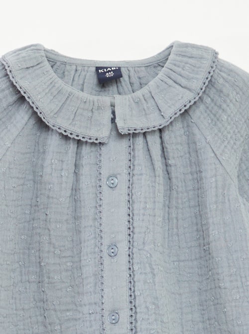 Bloesje van plumetis in luchtig katoen - Kiabi