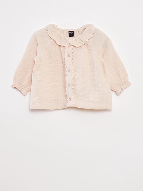 Bloesje van plumetis in luchtig katoen - Kiabi