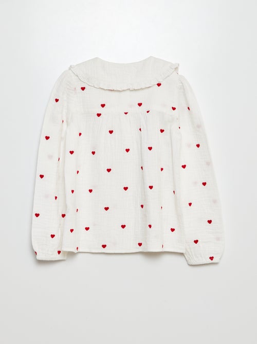 Bloesje van zachte, luchtige katoen - Kiabi