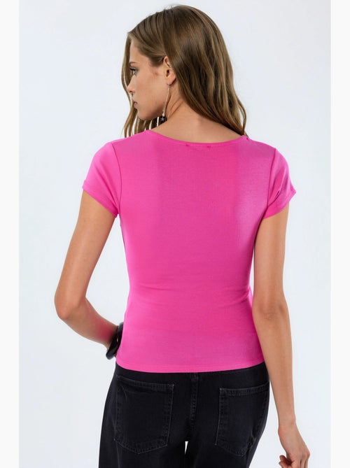Blouse à col v en mélange modal et coton busem - Kiabi Blouse à col v en mélange modal et coton busem - Kiabi