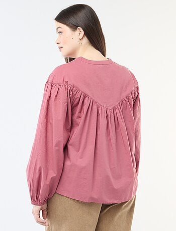 Blouse à manches longues avec broderies