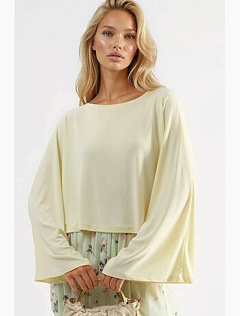 Blouse ample à col bateau busem