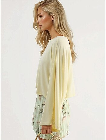 Blouse ample à col bateau busem
