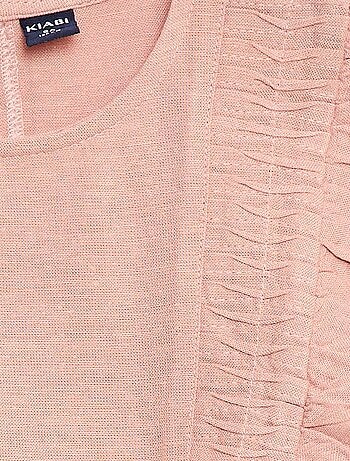 Blouse ample en lin mélangé