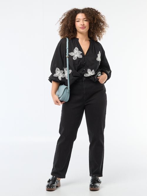 Blouse avec broderies - Kiabi