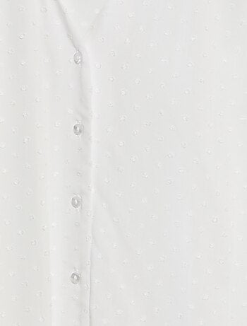 Blouse avec manches retroussables plumetis 'JDY'