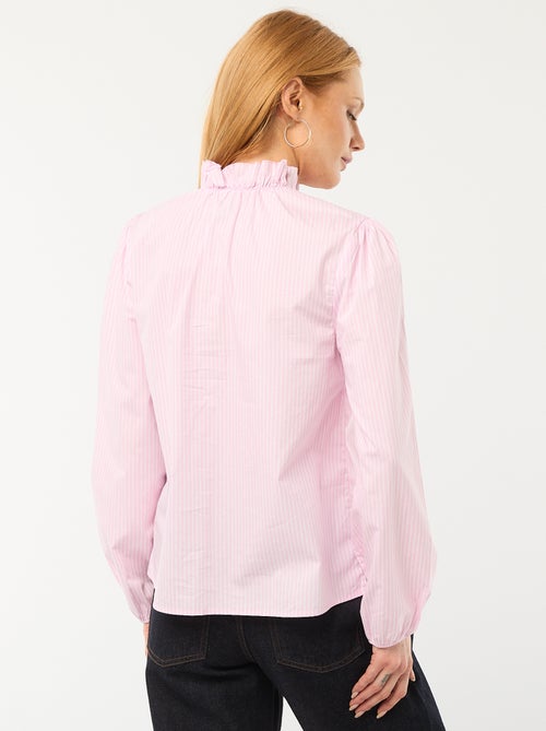 Blouse avec volants au col et à l'ouverture - Kiabi Blouse avec volants au col et à l'ouverture - Kiabi