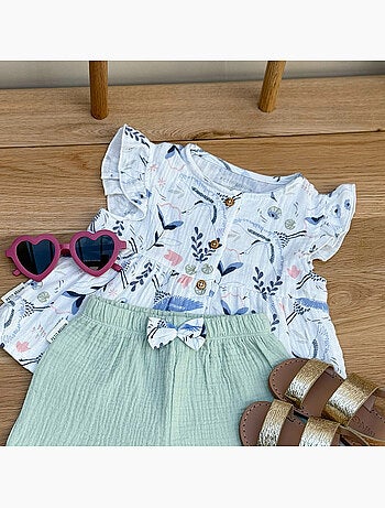 Blouse bébé en gaze de coton Tiana