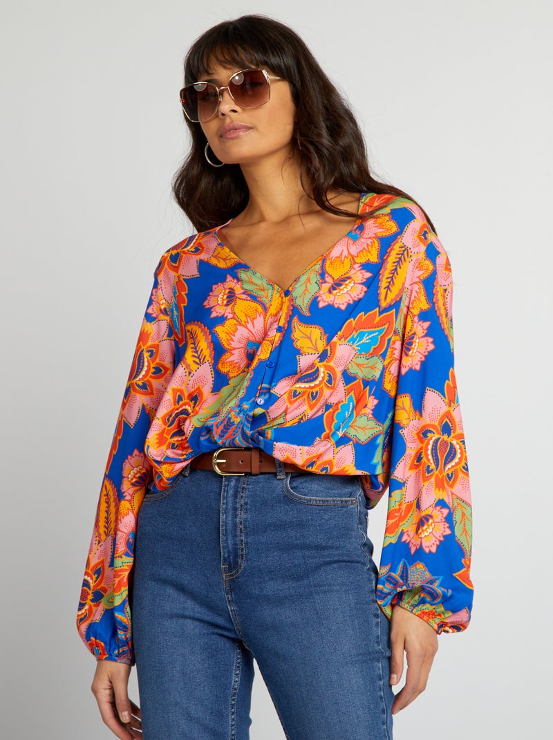 Blouse Bleu Femme 18 00 Kiabi blouse-bleu-femme-18-00-kiabi