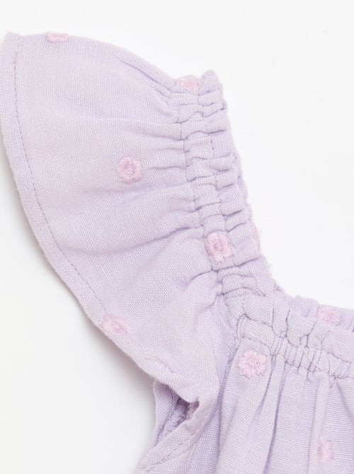 Blouse brodée sans manches - Kiabi