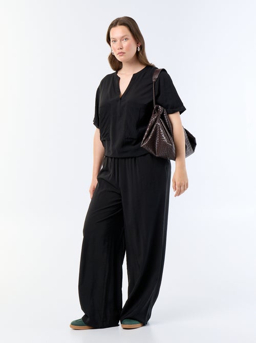 Blouse caftan en viscose fluide - Kiabi Blouse caftan en viscose fluide - Kiabi