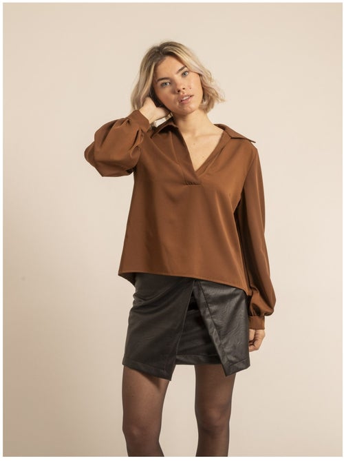 Blouse col v olonie - Kiabi