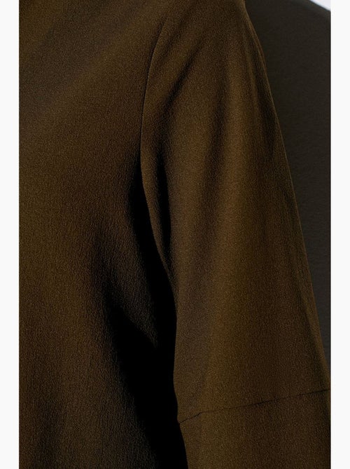 Blouse crêpe mao kraag dilvin - Kiabi