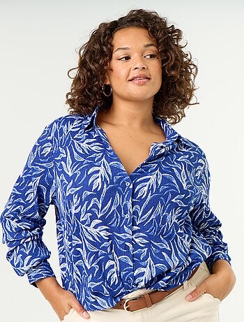 Blouse crêpée imprimée