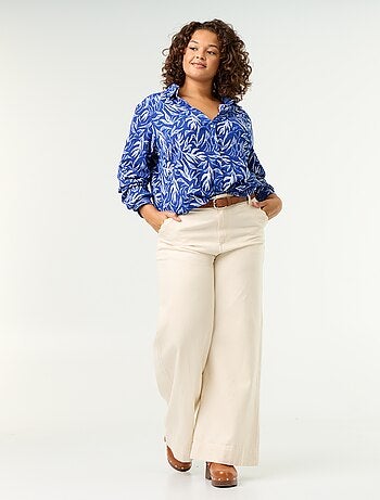 Blouse crêpée imprimée