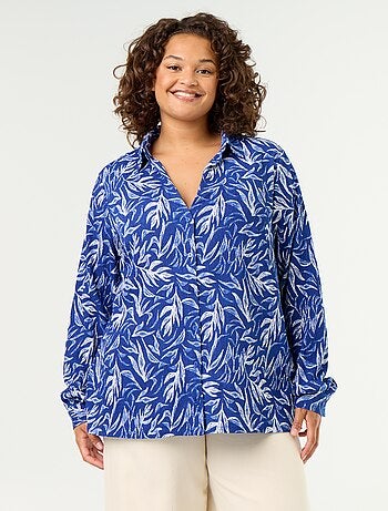 Blouse crêpée imprimée