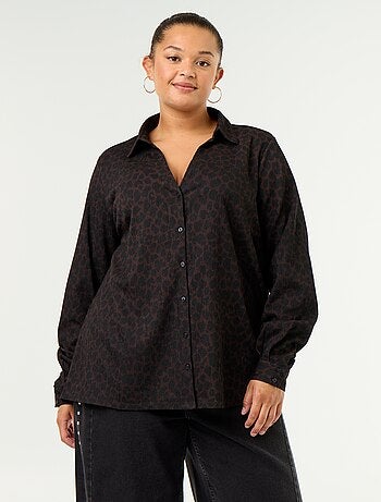 Blouse crêpée imprimée