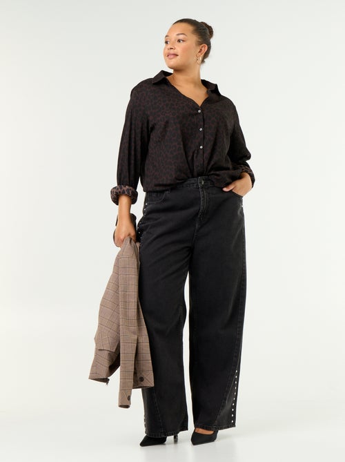 Blouse crêpée imprimée - Kiabi Blouse crêpée imprimée - Kiabi
