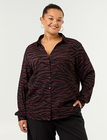 Blouse crêpée imprimée
