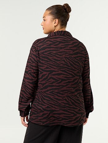 Blouse crêpée imprimée