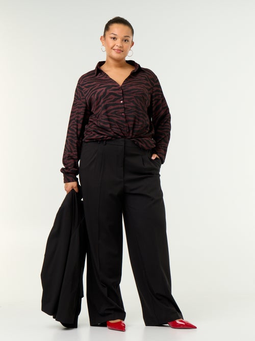 Blouse crêpée imprimée - Kiabi Blouse crêpée imprimée - Kiabi
