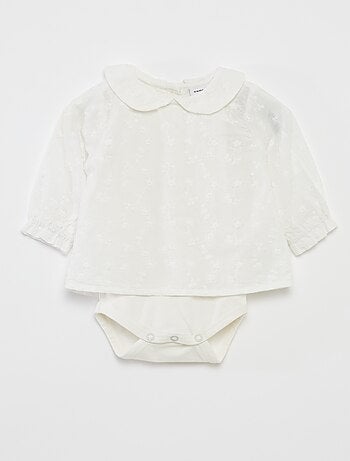 Blouse de cérémonie avec body intégré