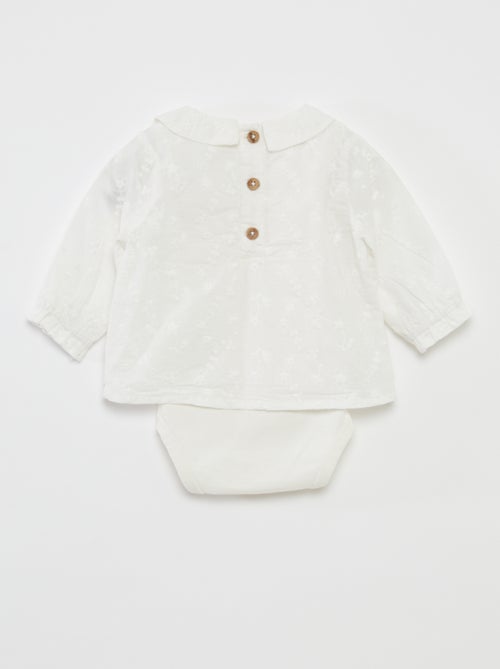 Blouse de cérémonie avec body intégré - Kiabi