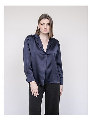Blouse effet satin omalia