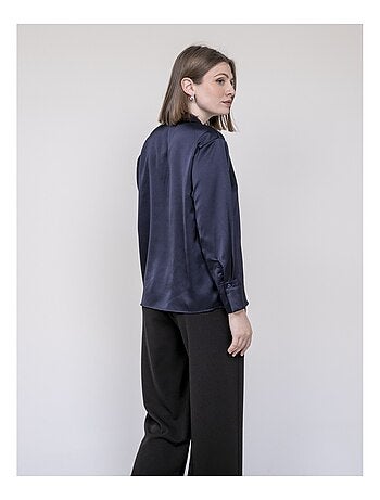 Blouse effet satin omalia