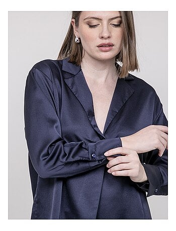 Blouse effet satin omalia