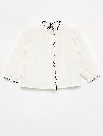 Blouse en dobby